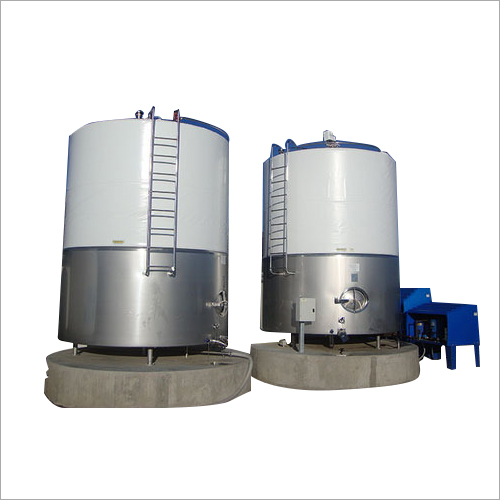 Silver Ss Milk Silo