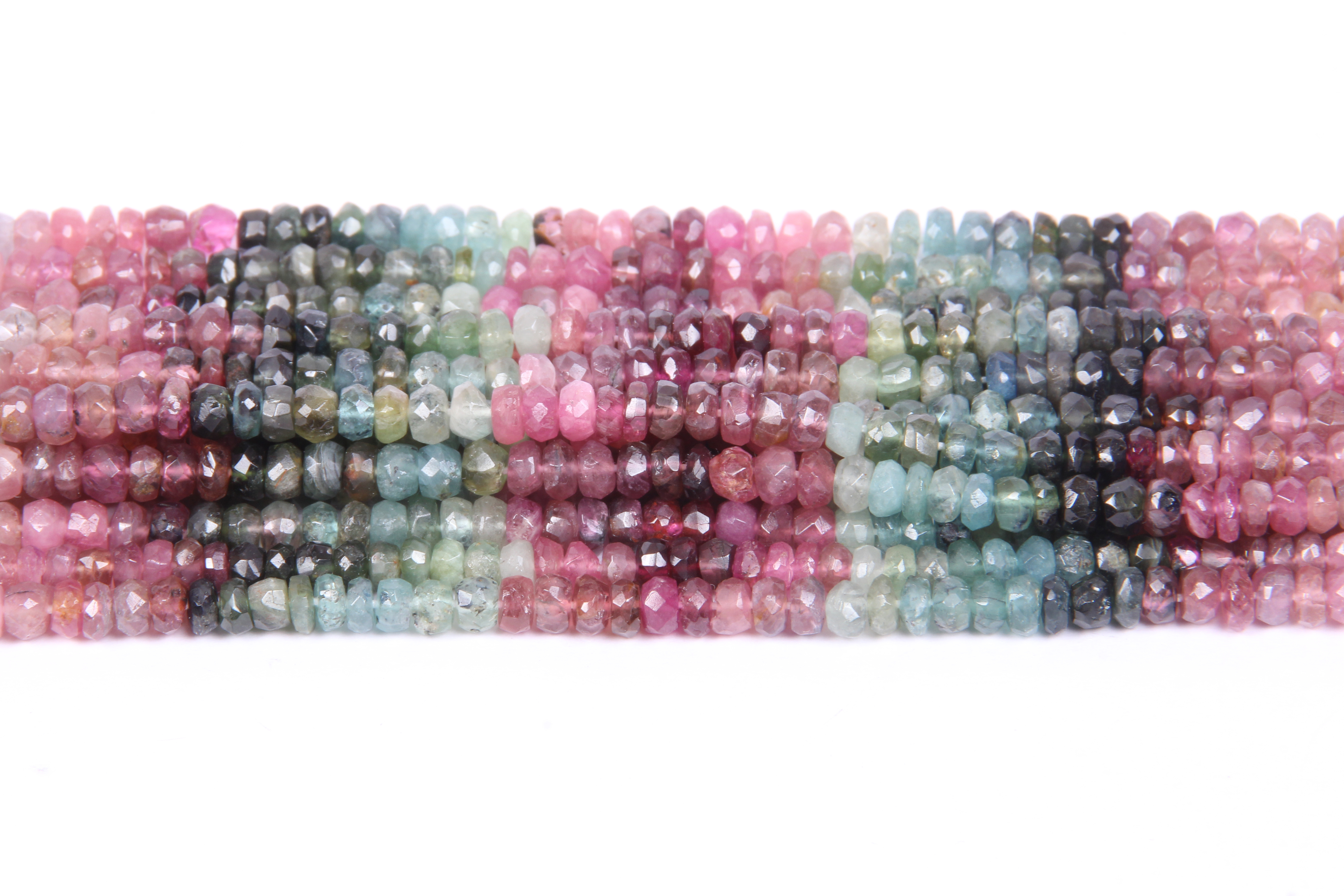 Tourmaline Roundel Beads