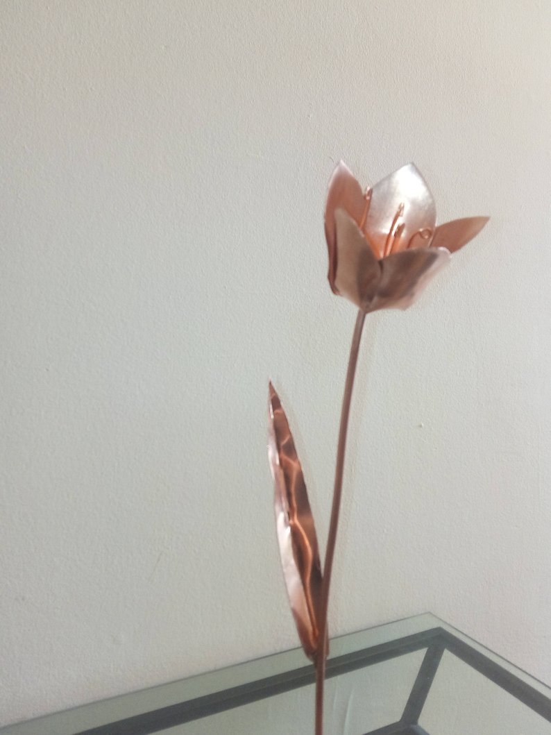 Flower Rose Copper Tulip 39 Cm Tall