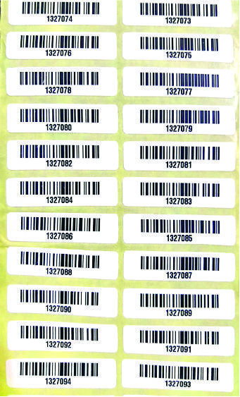 Barcode Label - Paper, Any Custom Shape, Any Length, Any Width | Grease Proof, Water Resistant, Anti-tear, Flexible, Heat Pressure Control, Quality Tested