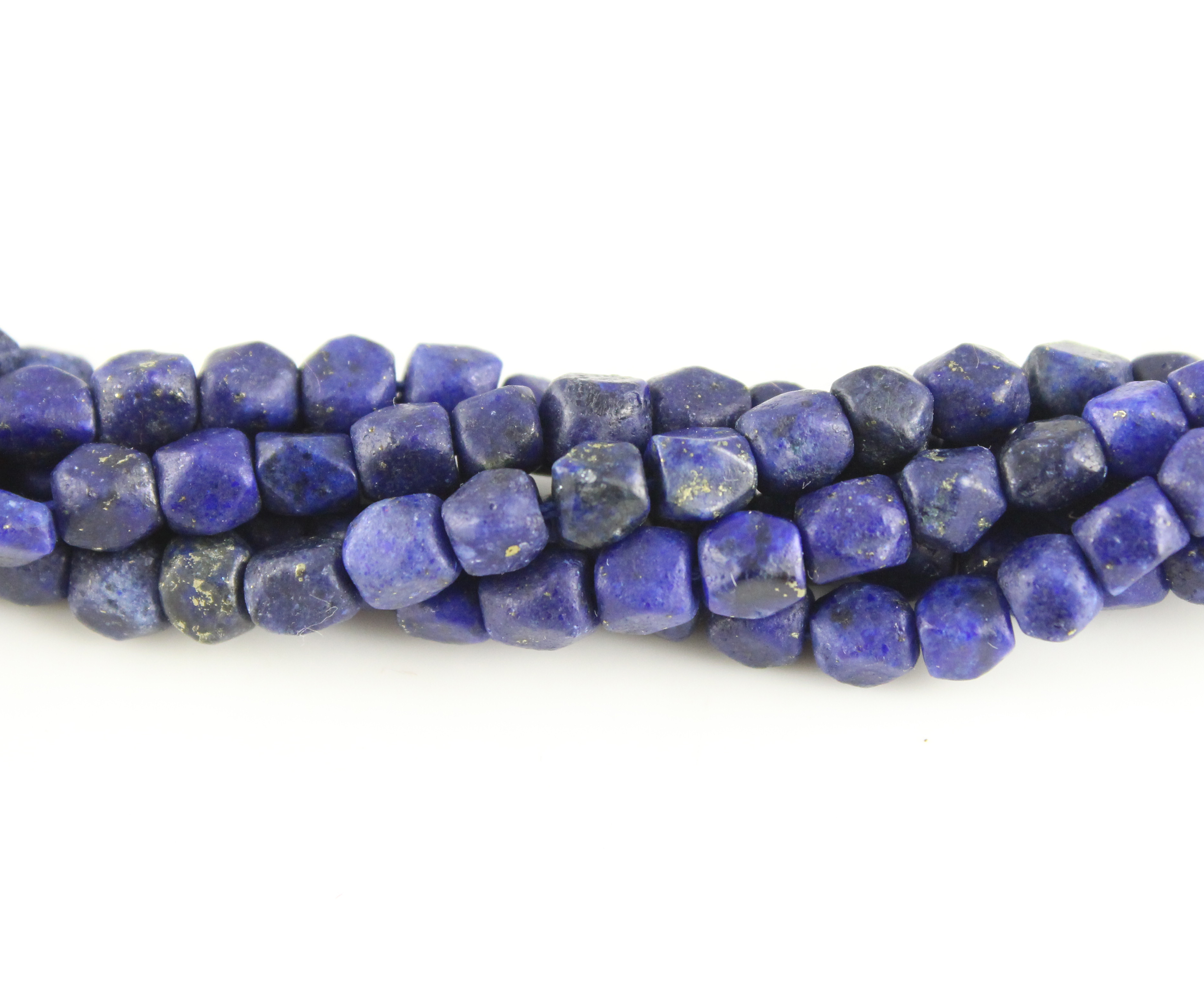 Lapis Lazuli Box Beads - Lapis Lazuli 6-8mm, Dark Blue | Natural Stone, Square Shape, Durable, Elegant Design