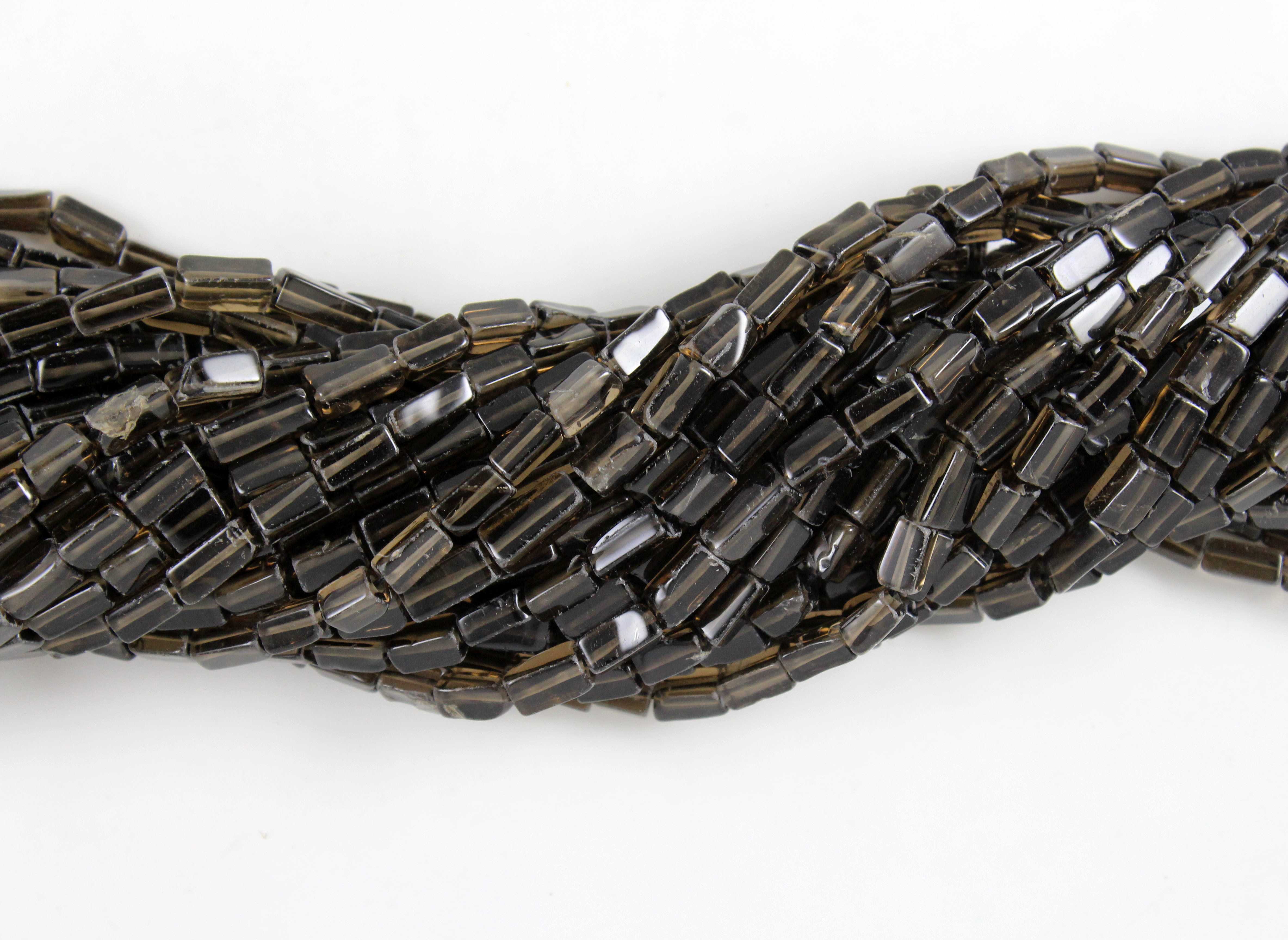 Smoky Quartz Square Beads