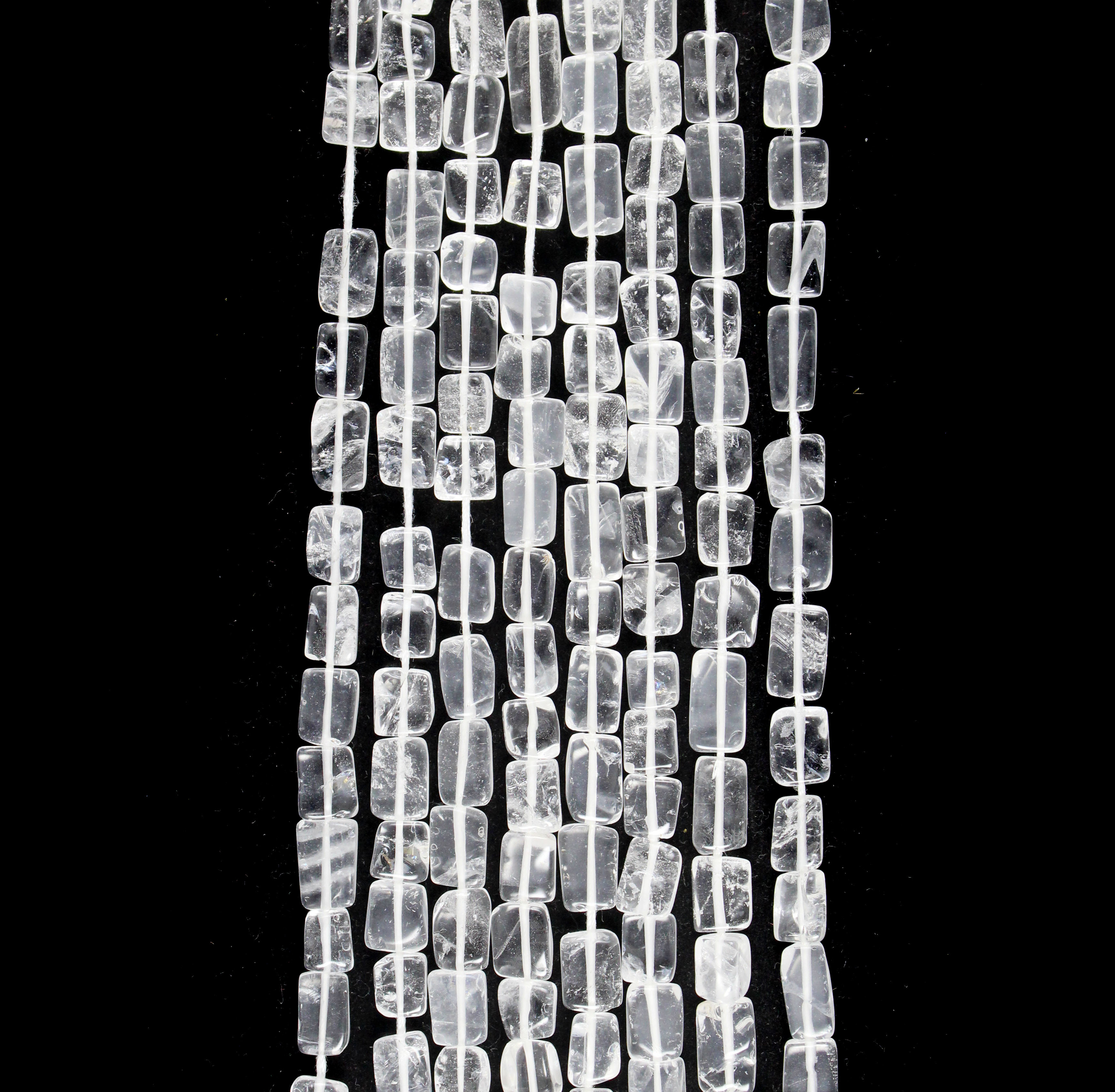 Crystal Quartz Square Beads