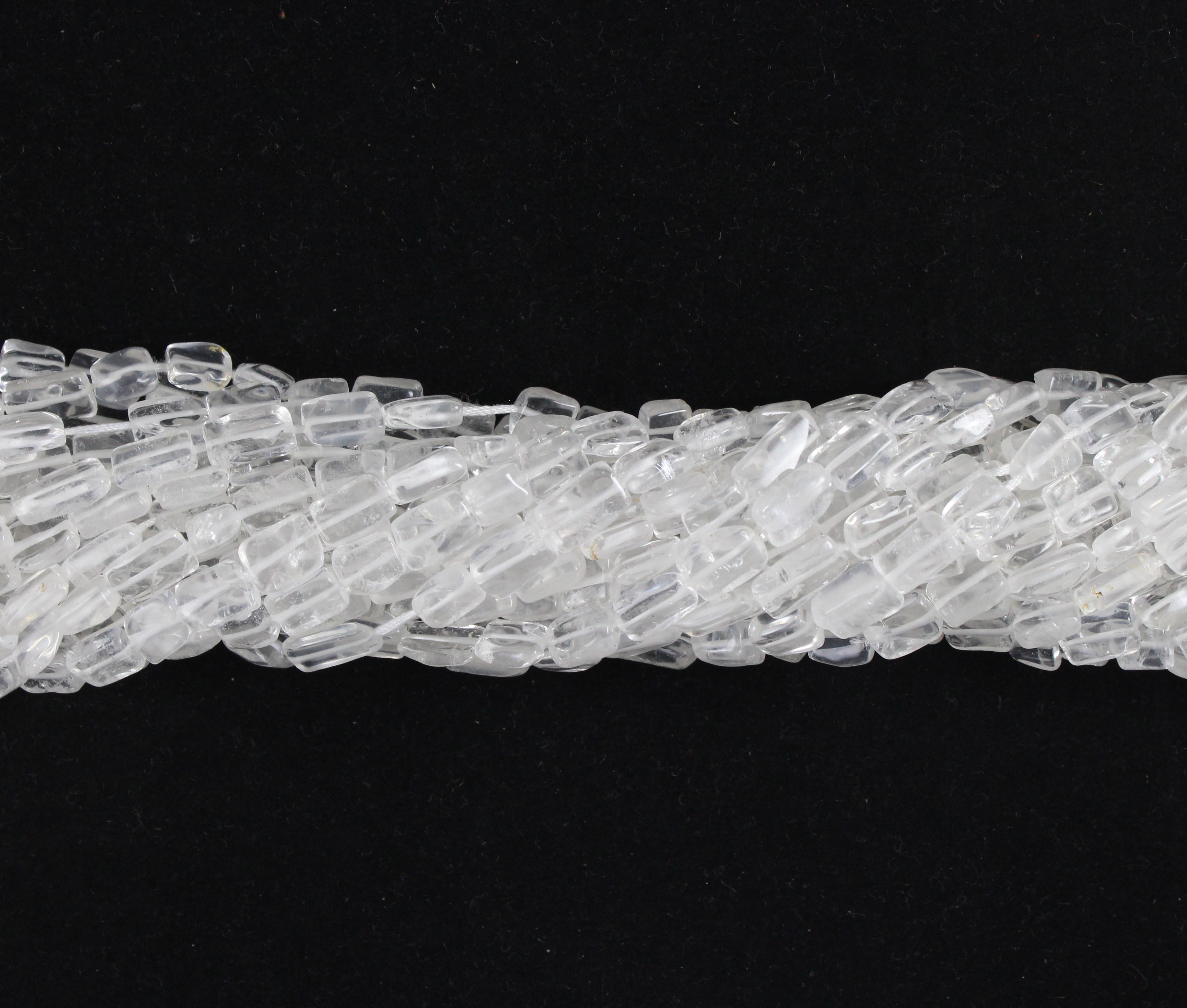 Crystal Quartz Square Beads