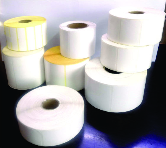 Barcode Label Roll - Paper Material, Custom Dimensions, Waterproof & Heat Resistant | Pressure Sensitive Adhesive, Long Lasting, Versatile Labeling Solutions