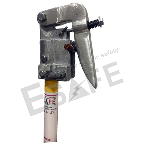 Discharge Rod Grounding Clamps - Color: Grey