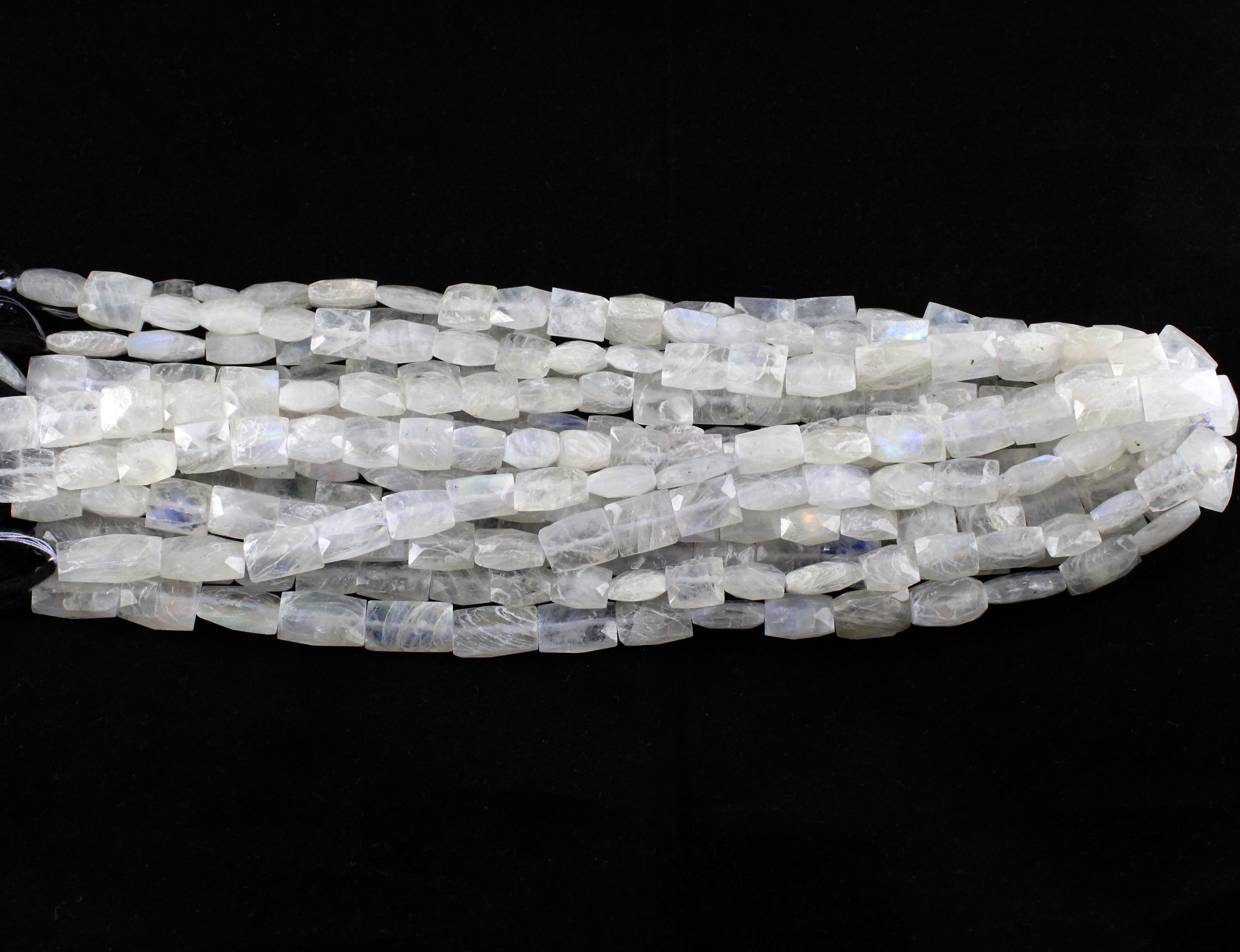 Rainbow Moonstone Chicklet Beads
