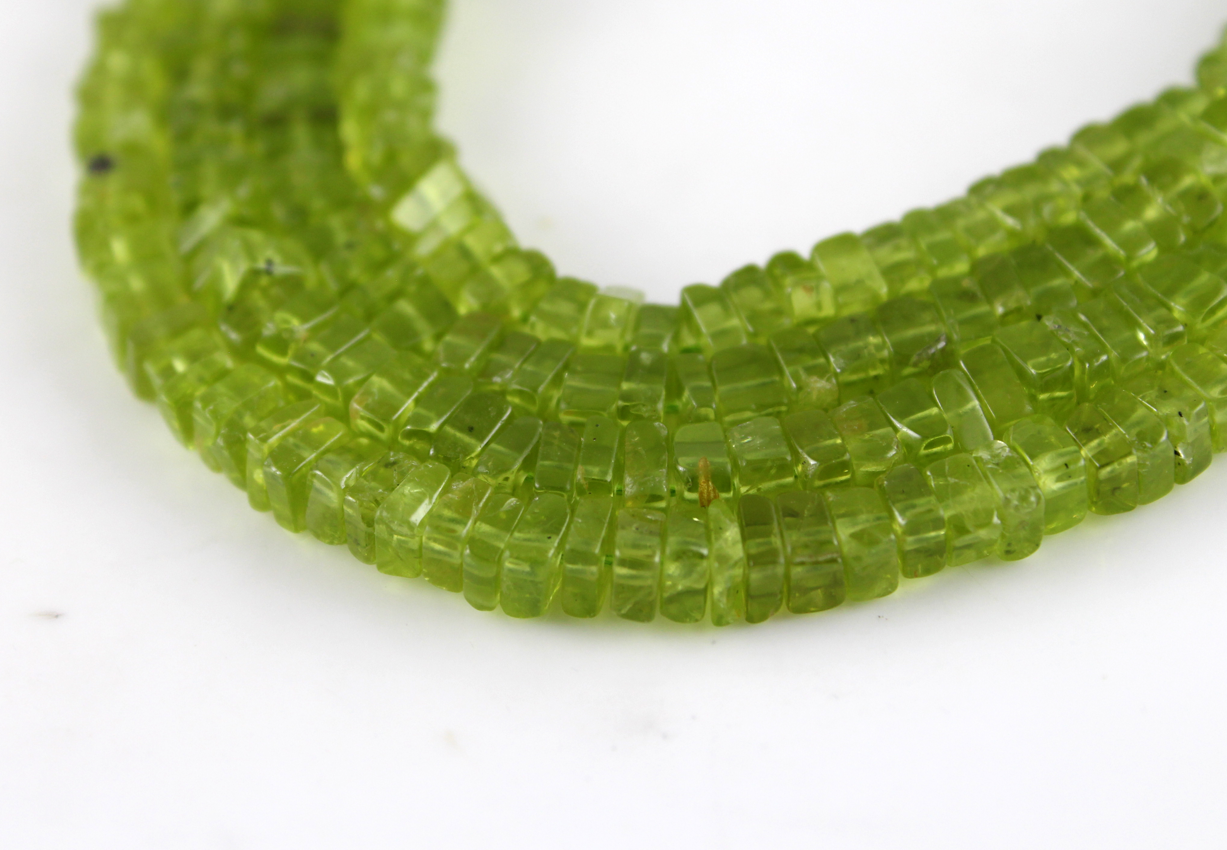 Peridot Square Beads