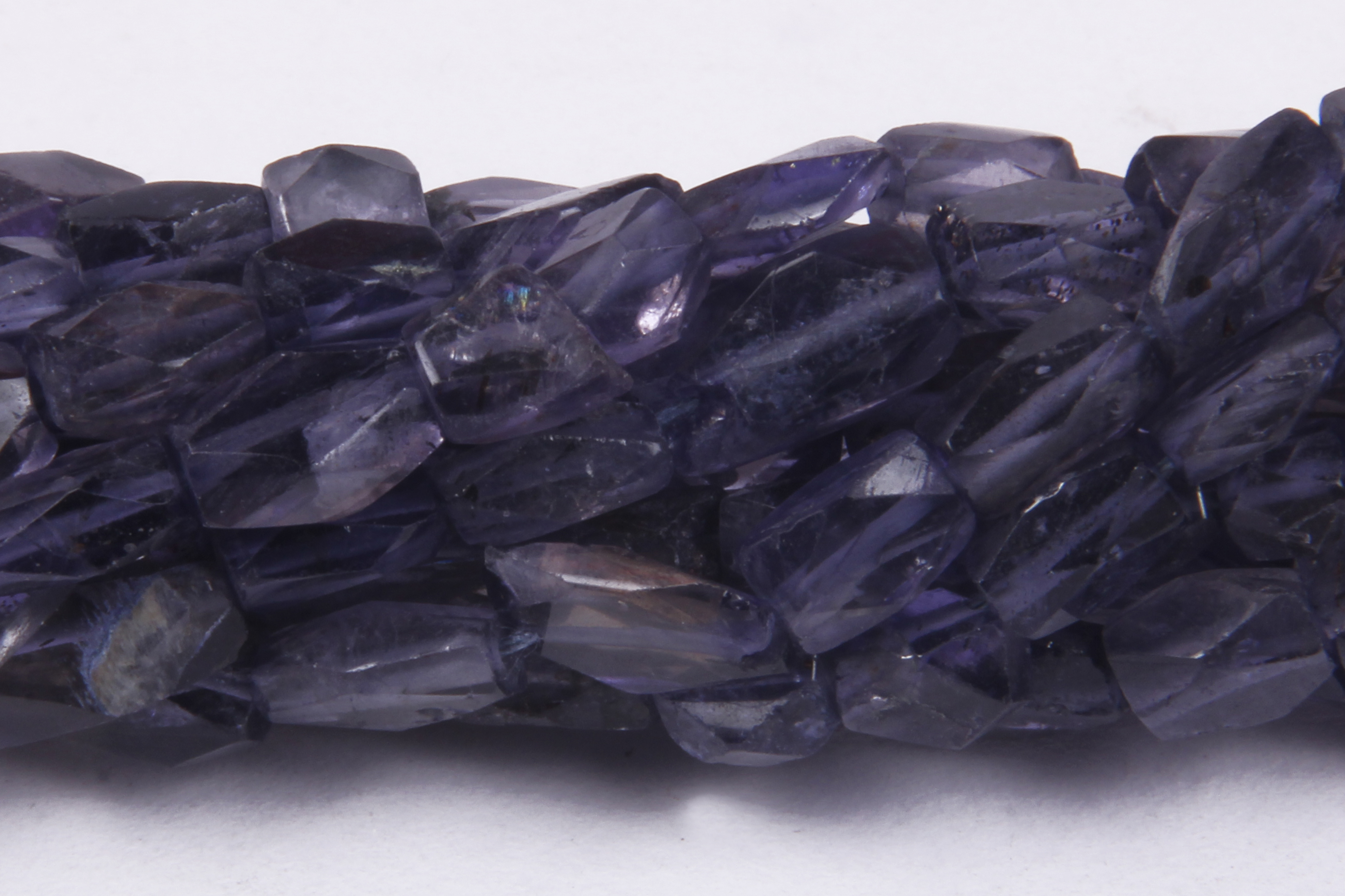 Iolite Cut Square Beads