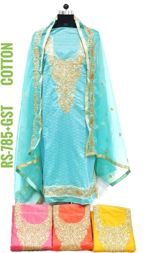 Indian Ladies Cotton Fabric Suit
