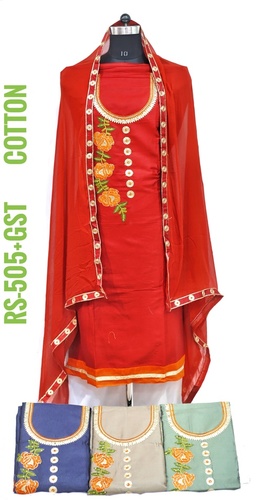 Indian Ladies Cotton Fabric Suit