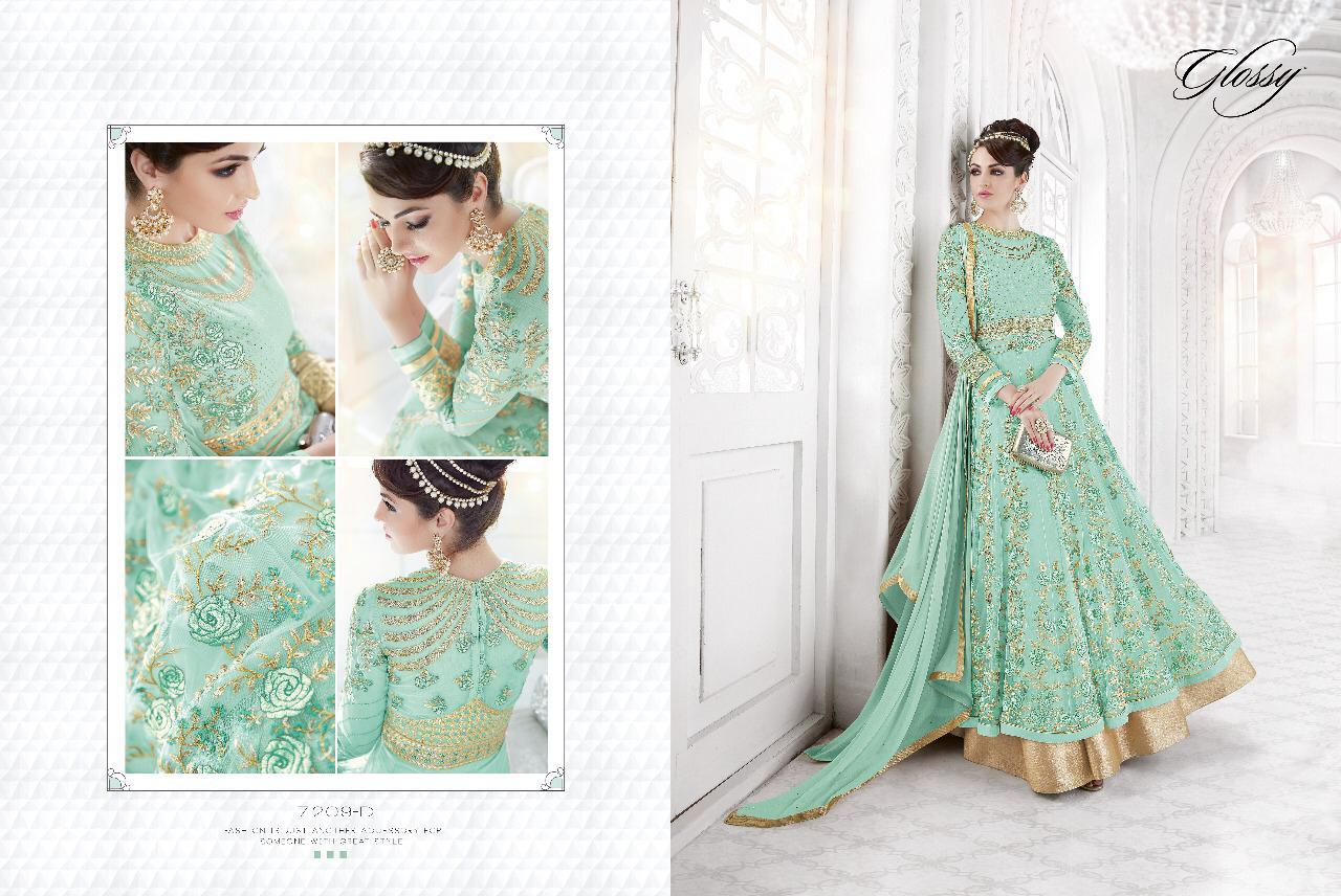 Embroidered Anarkali Suit - Net With Embroidery Work, 60 Inches Length, Pink Color | Full Sleeves, 3.00 Mtr Flair, Semi-stitch Design