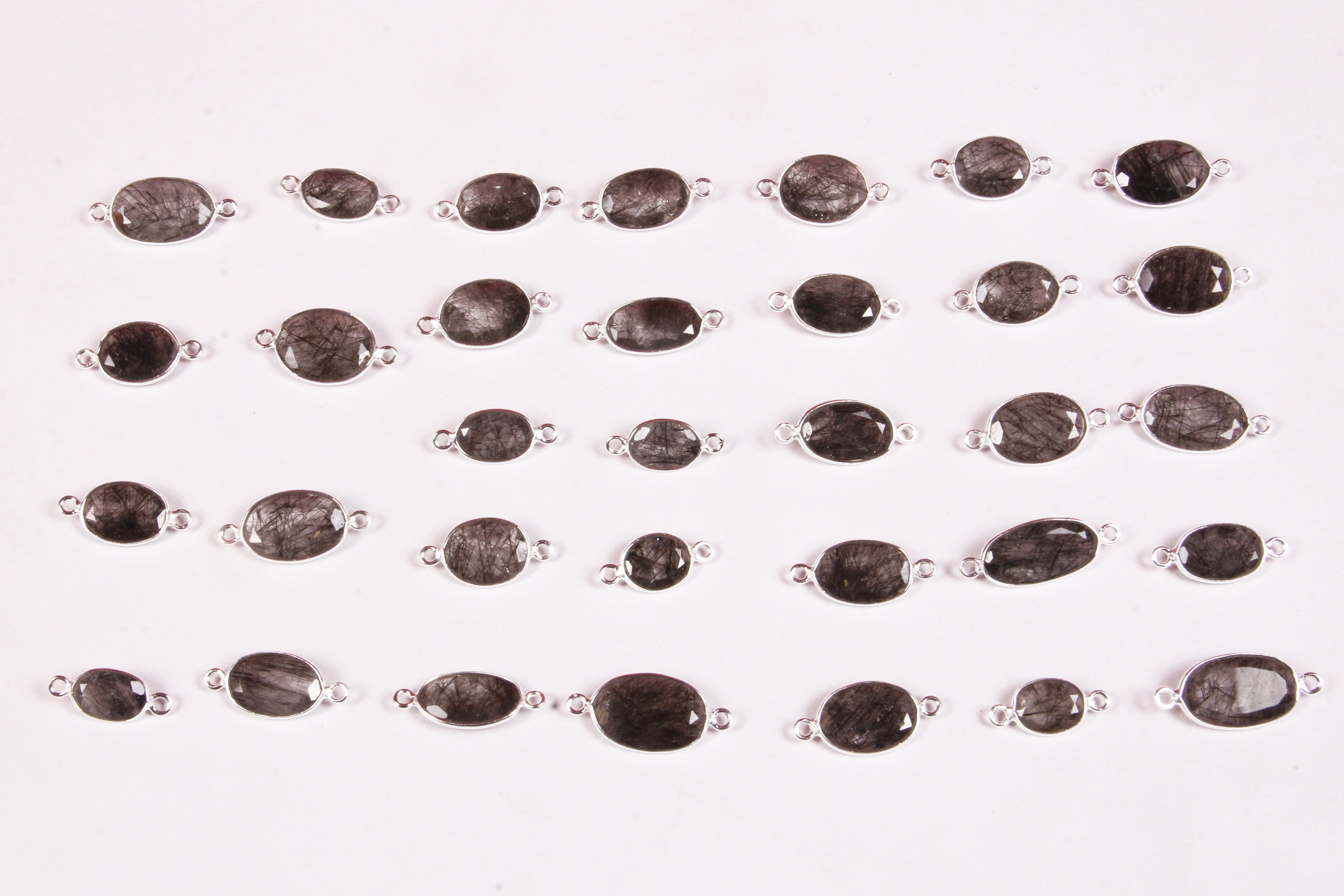 Silver Rutile Quartz Connectors