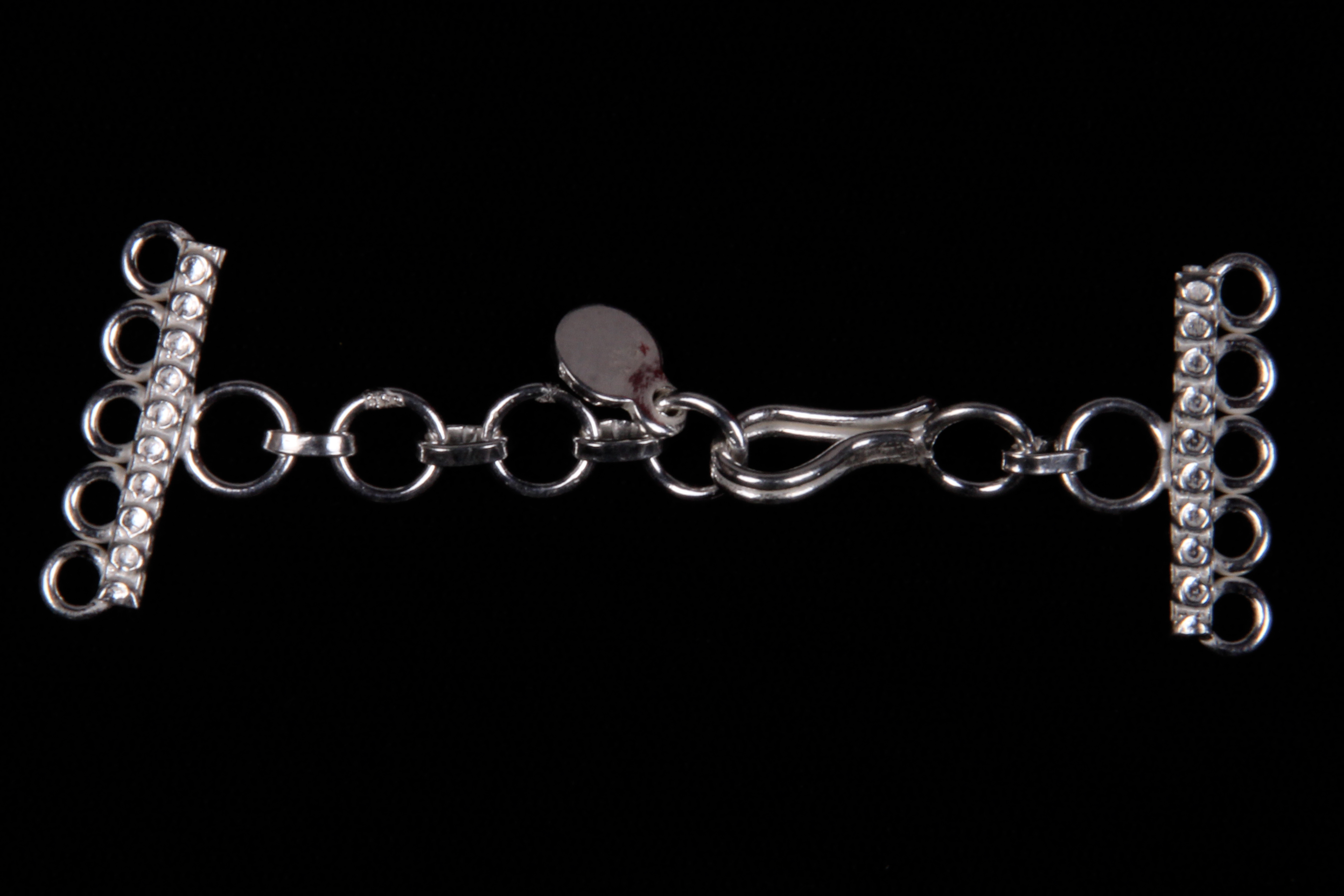 Silver Hook Lock Clasp - Various Sizes | Polished Finish For 2,3,4,5 Strand Necklace And Bracelet Making