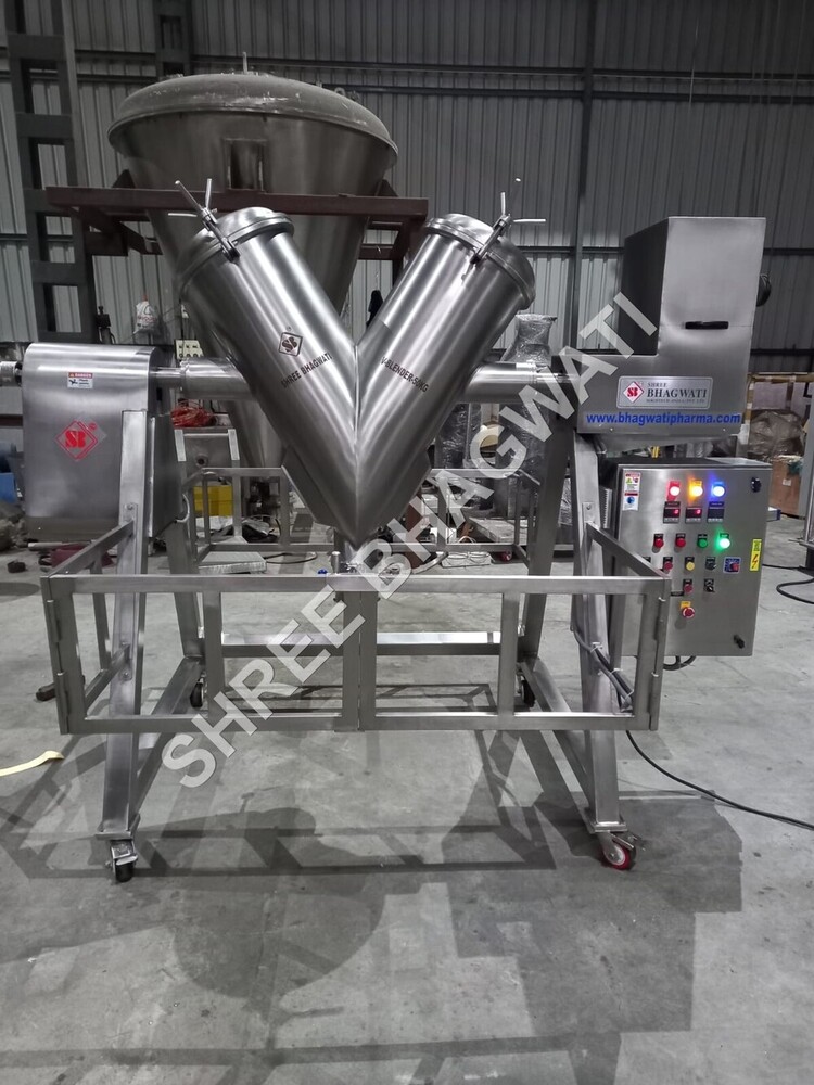 V - कोन मिक्सर क्षमता: ग्राहक के अनुसार आवश्यक किलोग्राम/घंटा