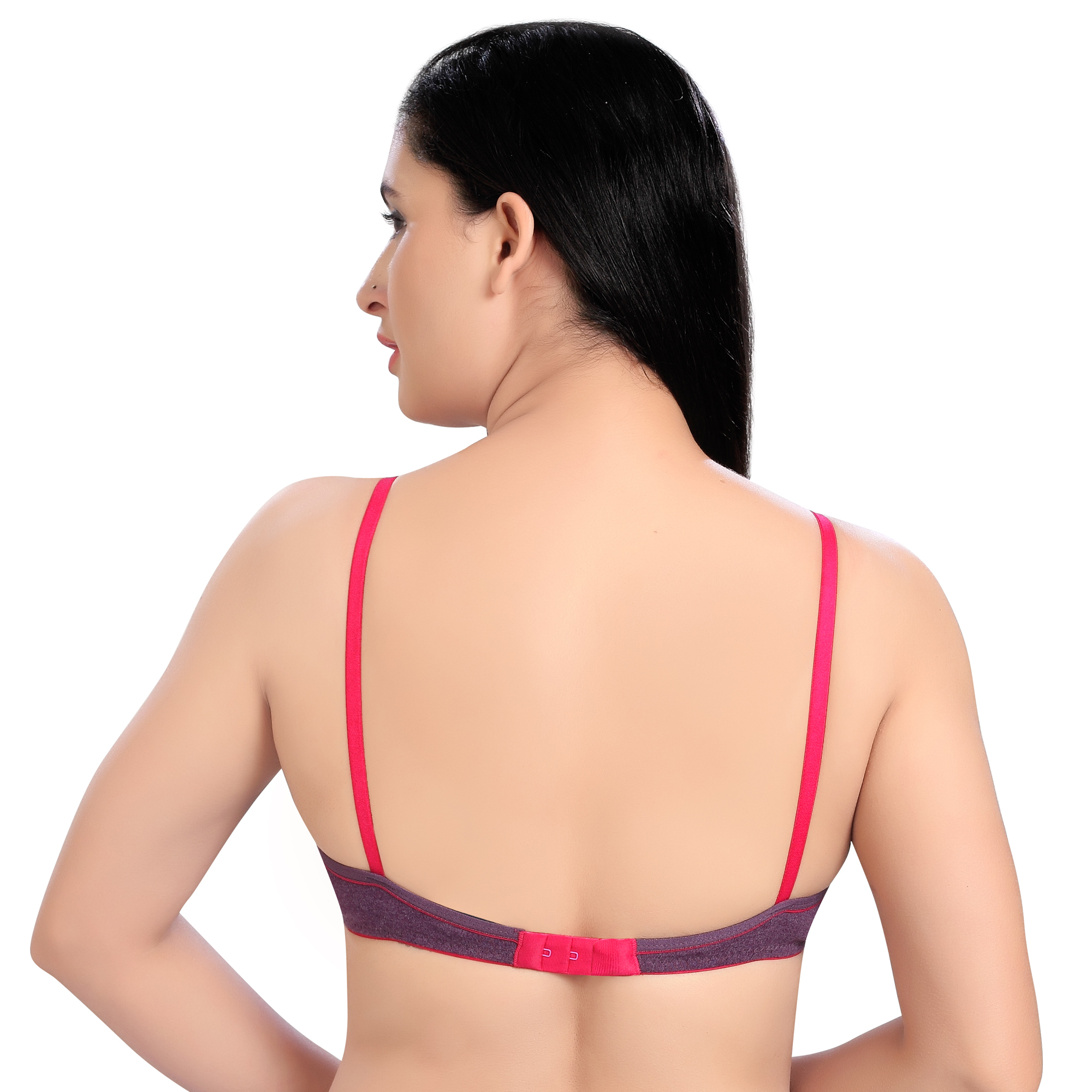 Bra Panty - Millange Cloth, Size 30 To 40 Inch | Front Closure Design, Soft Texture, Easy Wash, Plain Pattern For Girls