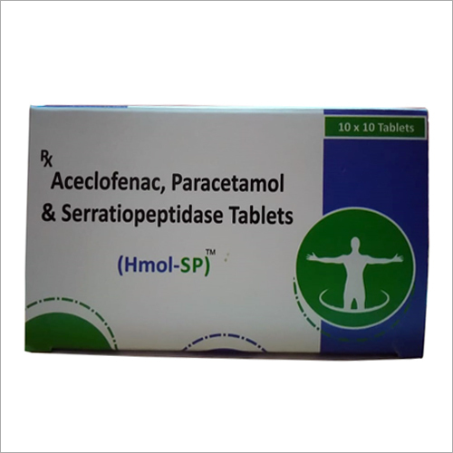 Aceclofenac Paracetamol & Serratiopeptidase Tablets General Medicines