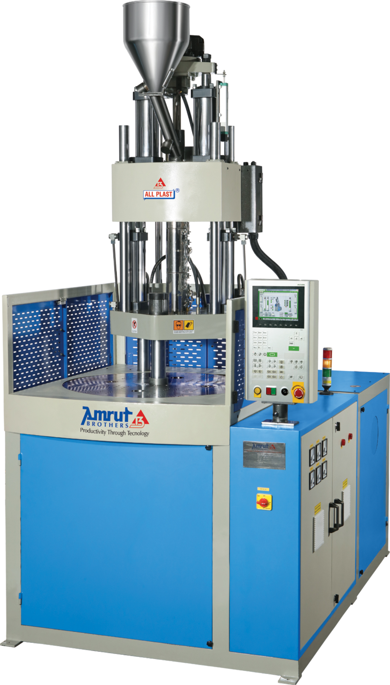 Single Slide Vertical Injection Moulding Machine