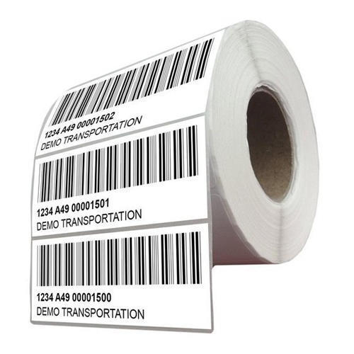 Barcode Stickers - Paper Material, White Color, 500 Weight | Coder Type for Easy Scanning
