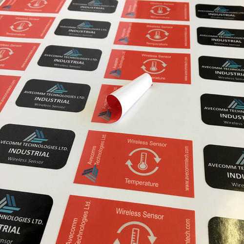 Red And Black Product Labels