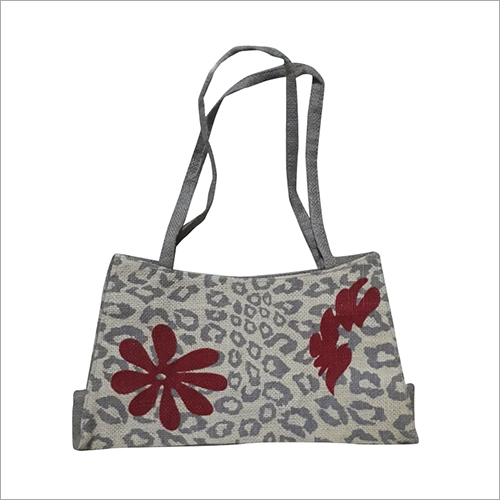 जूट कढ़ाई बैग