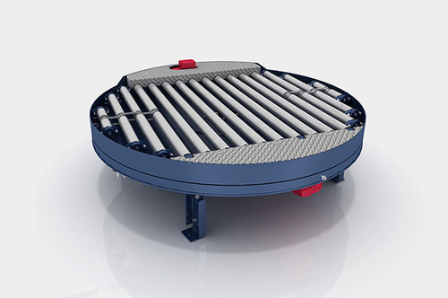 ग्रे रोलर पैलेट टर्न टेबल