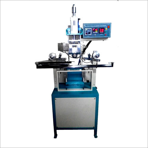 Green And White Stand Hot Stamping Machine