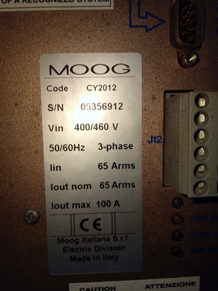 Moog Servo Drive Cy2012