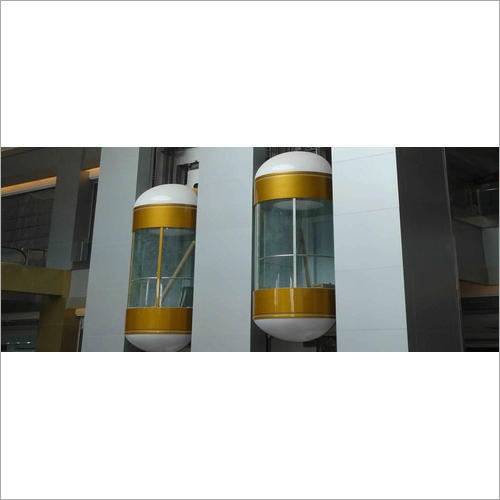 Capsule Elevator - Mild Steel, Customizable Dimensions, Up to 10 Persons Capacity | Variable Speed, Microprocessor Based Control, Overload Protection, Emergency Stop