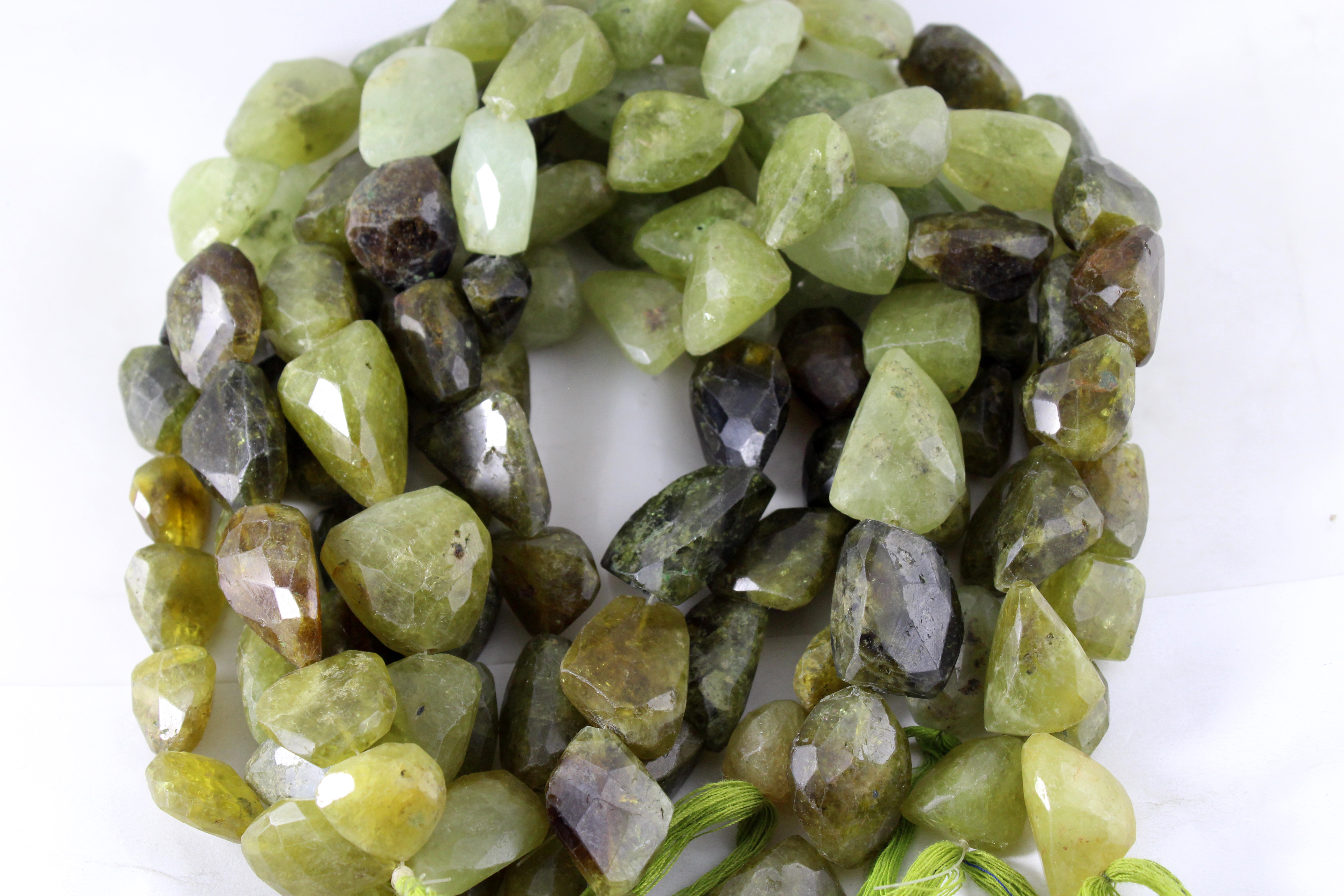 Grossular Garnet Nugget Beads