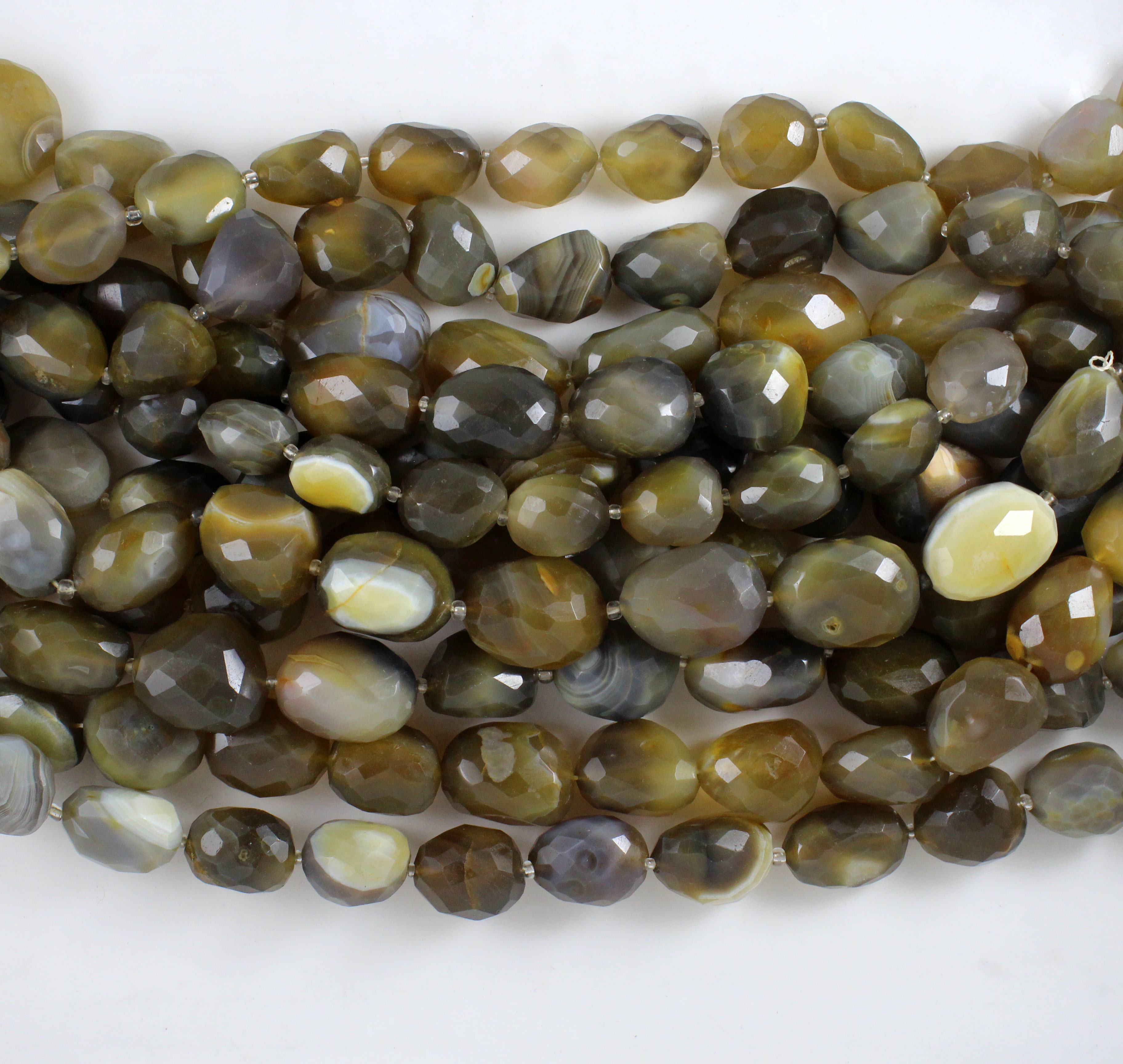 Pigeon Agate Nugget Beads