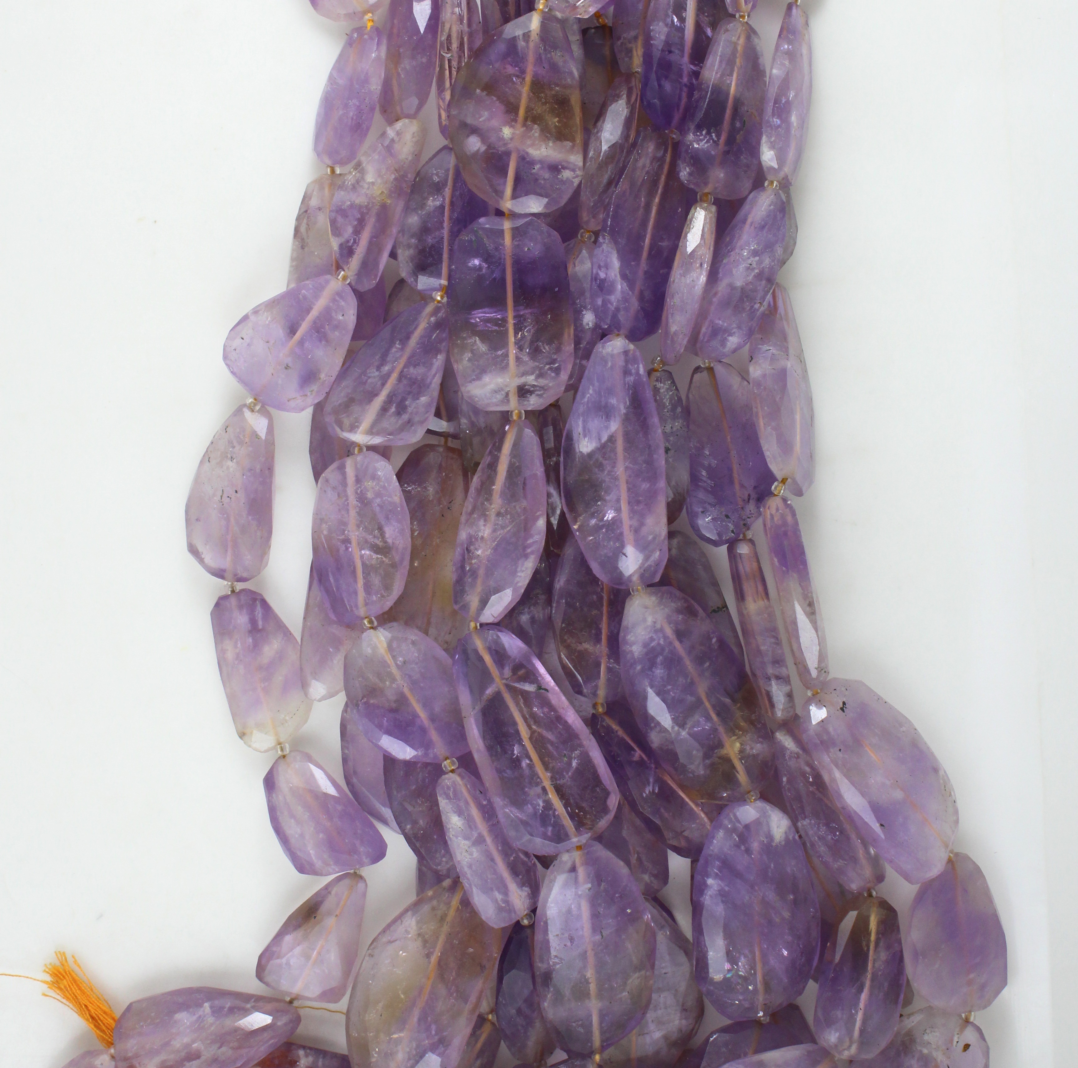 Ametrine Flat Nugget Beads
