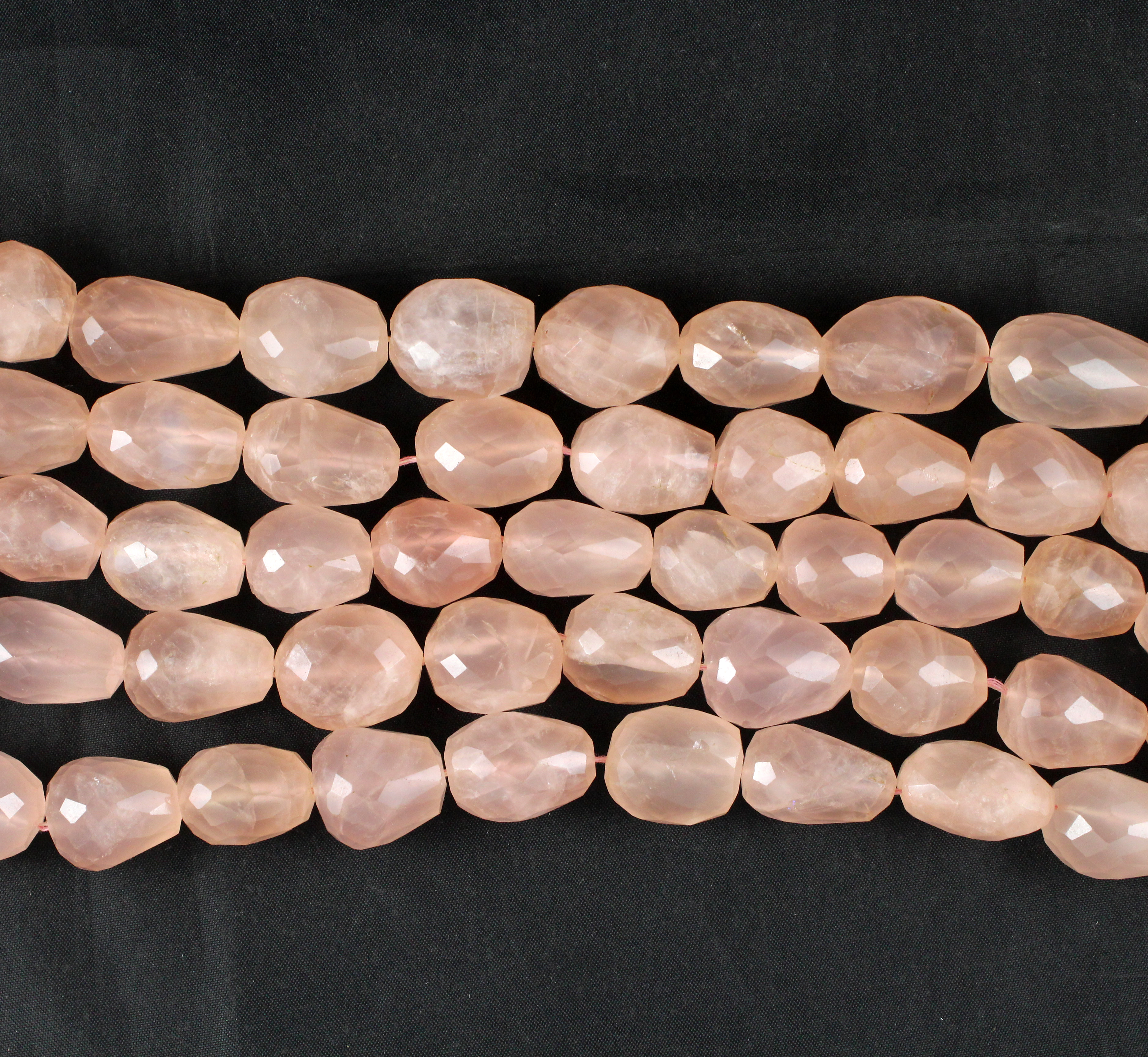 Rose Quartz Nugget Beads