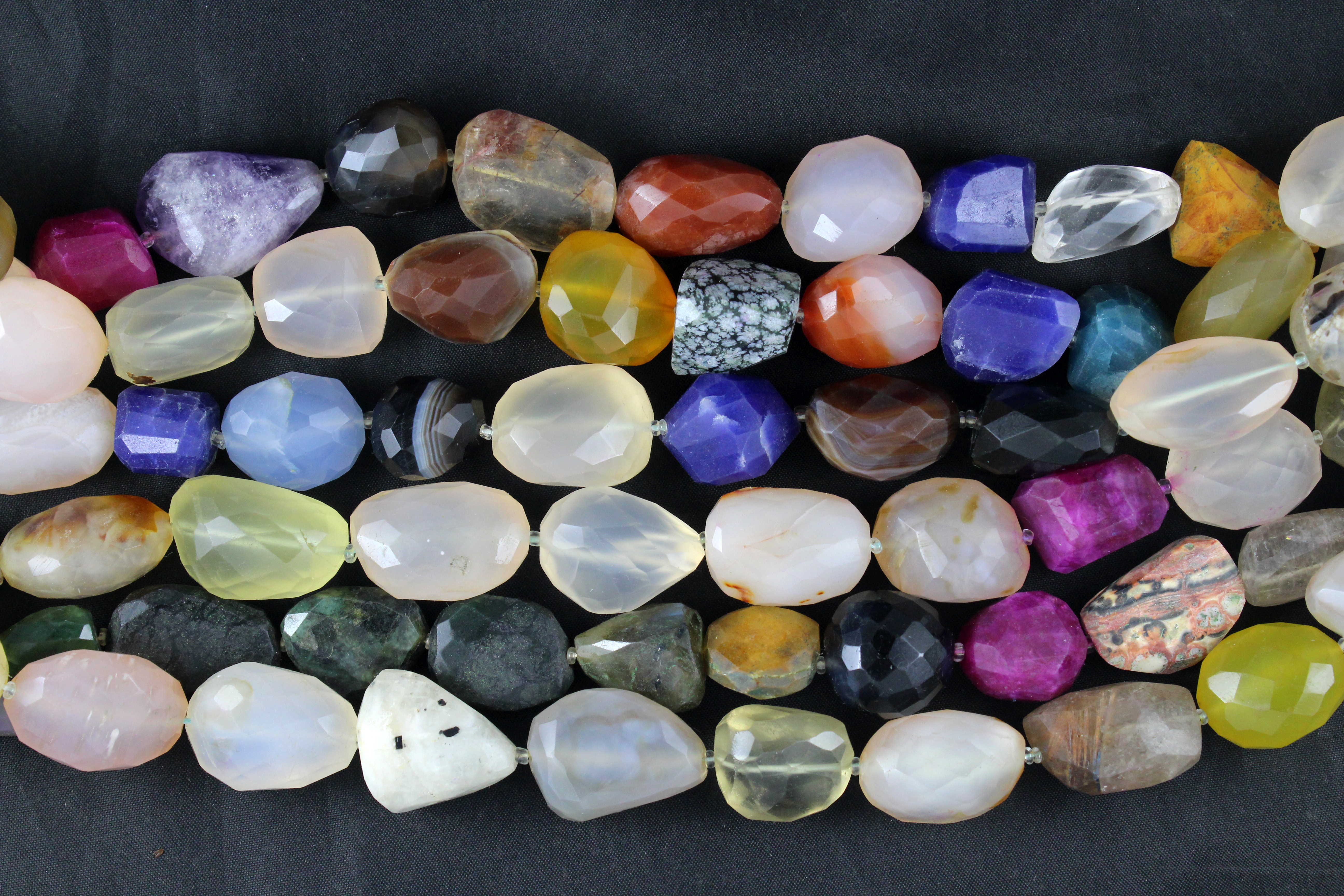 Mix Stone Nugget Beads