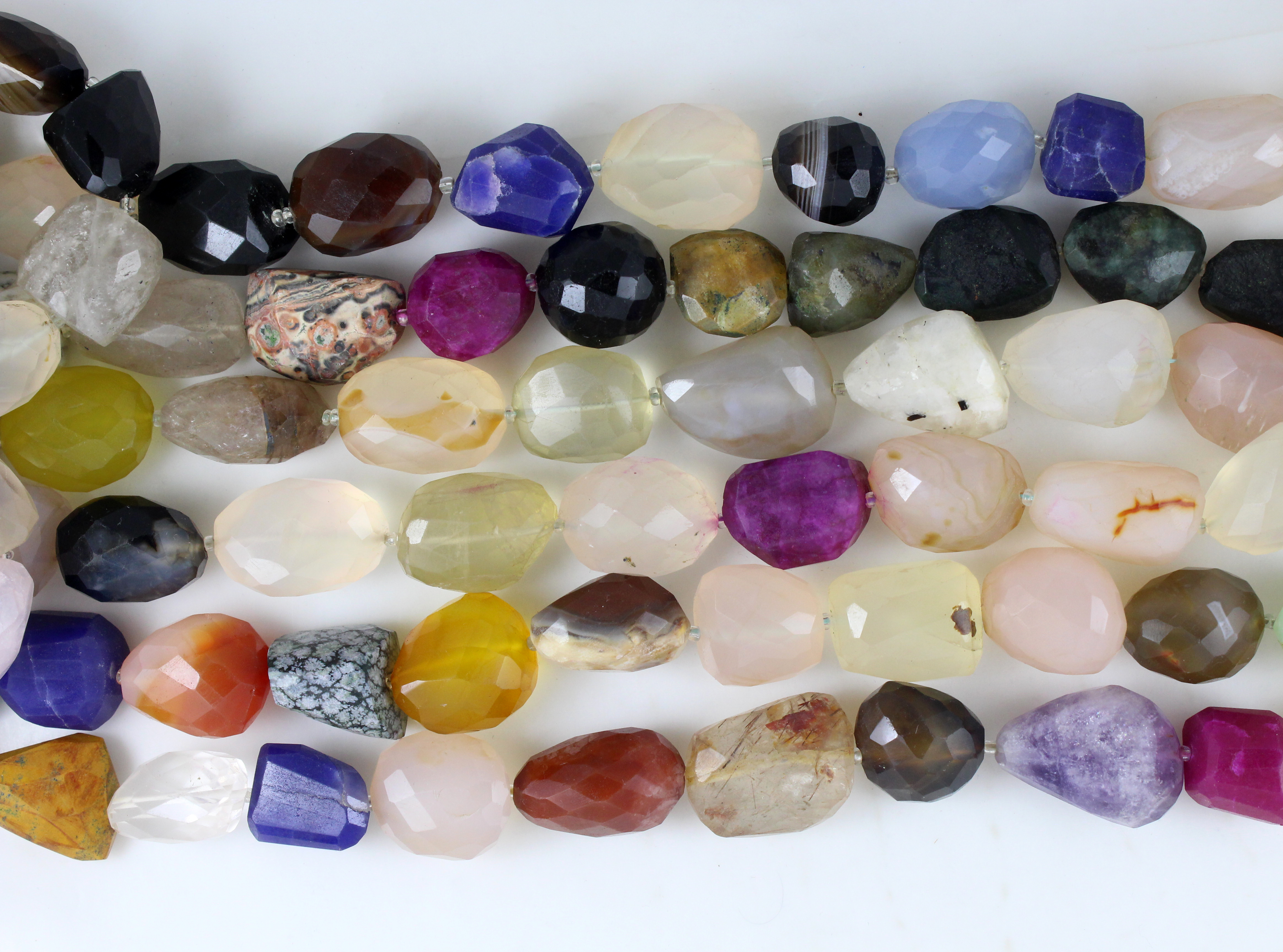 Mix Stone Nugget Beads