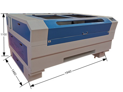 CO2 Laser Cutting Machine - 1400x1000mm Cutting Area, Blue Color | High Efficiency, Low Noise, CNC Automatic Control, Water Cooling, Supports Various Non-Metallic Materials