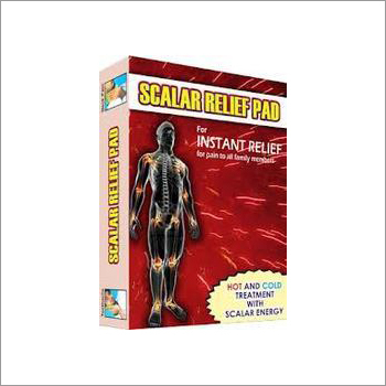 Scalar Relief Pad - Fabric, 10 x 15 cm, Red Color | Lightweight, Topical Application, Boxed Packaging, Perfect for Pain Relief