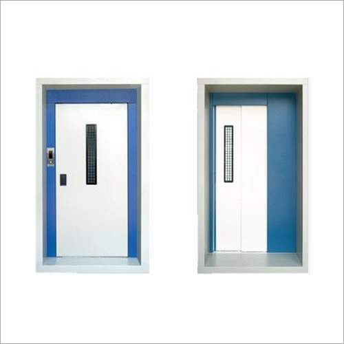 MS Swing Elevator Door - Mild Steel, Customizable Dimensions, Blue Color | Smooth Surface Finish, Lightweight, Low Maintenance, Easy Installation, Corrosion Resistant