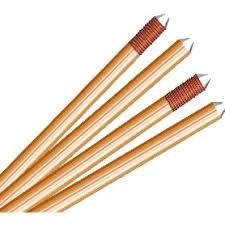 Copper Earthing Rod - Tinned Copper, Varied Dimensions, Sharp Tip | Corrosion Resistant, Durable, High Conductivity, Easy Installation, Reliable Grounding