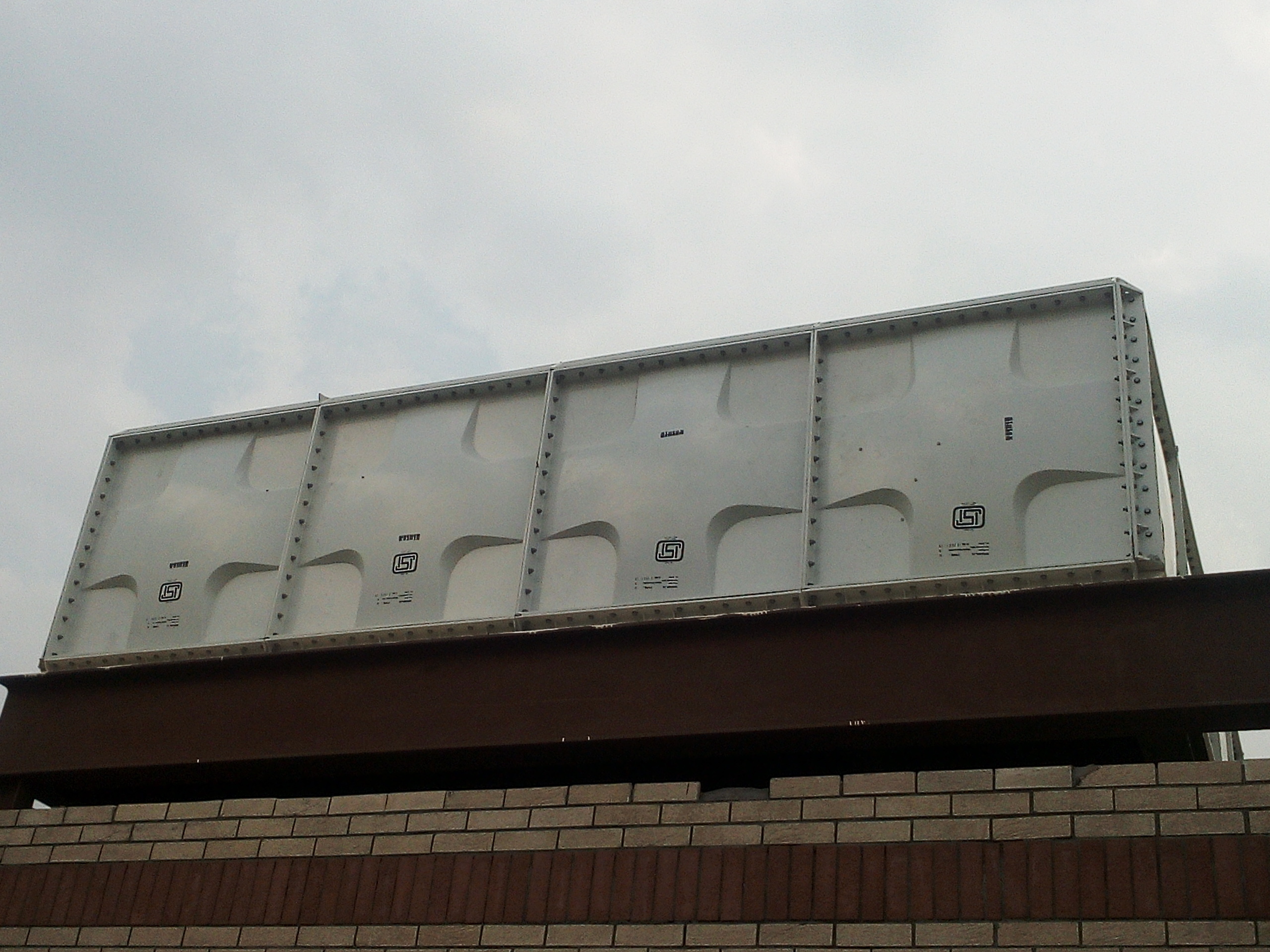 Frp Panel Tank - 10mm Thickness, 10 Meters High | 10000 Liters Capacity, Rectangular Shape, White Color