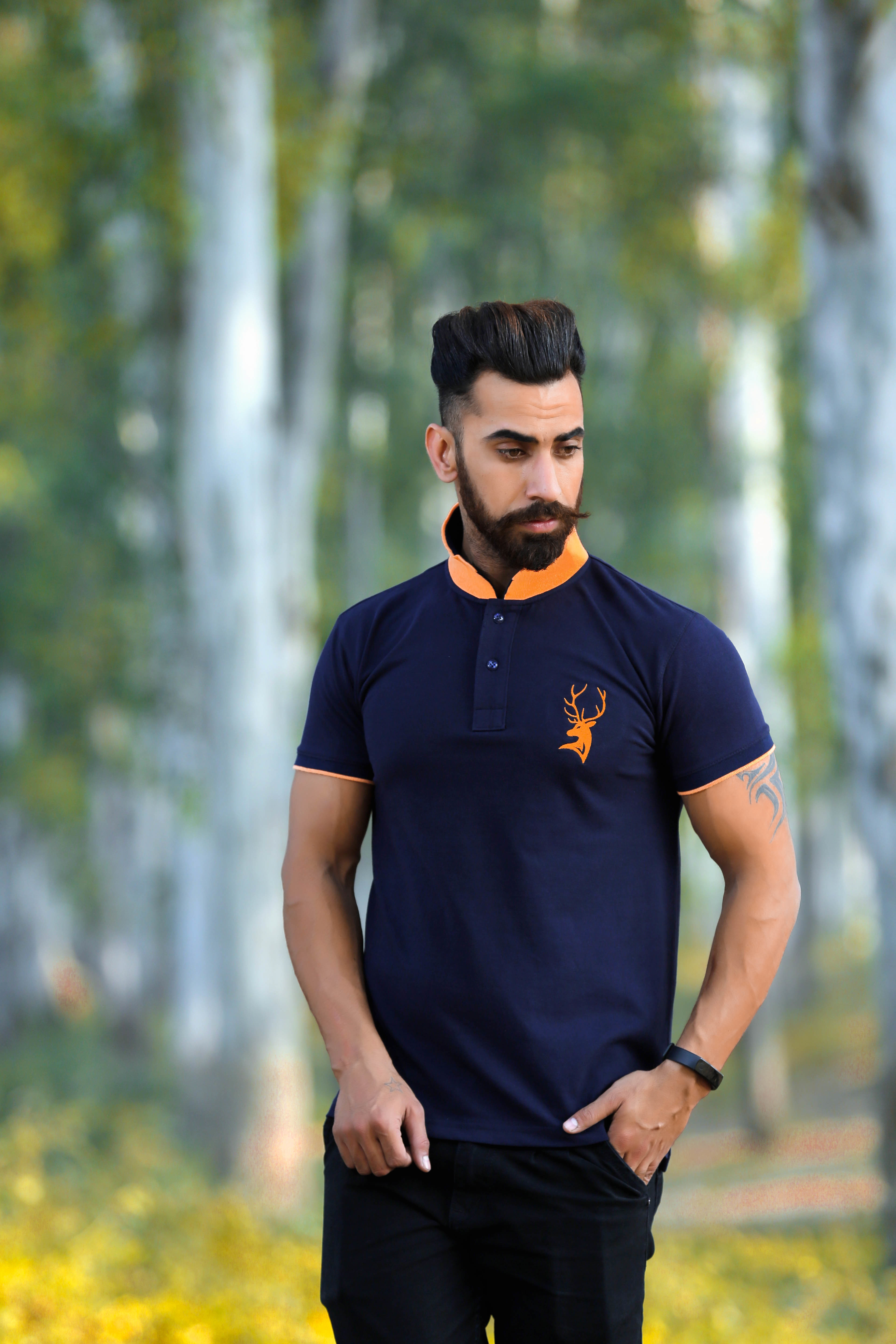 Mens Fashionable Casual Polo T-shirt - 80% Cotton 20% Polyester | Available In Multiple Sizes And Vibrant Colors, Perfect For Casual Wear