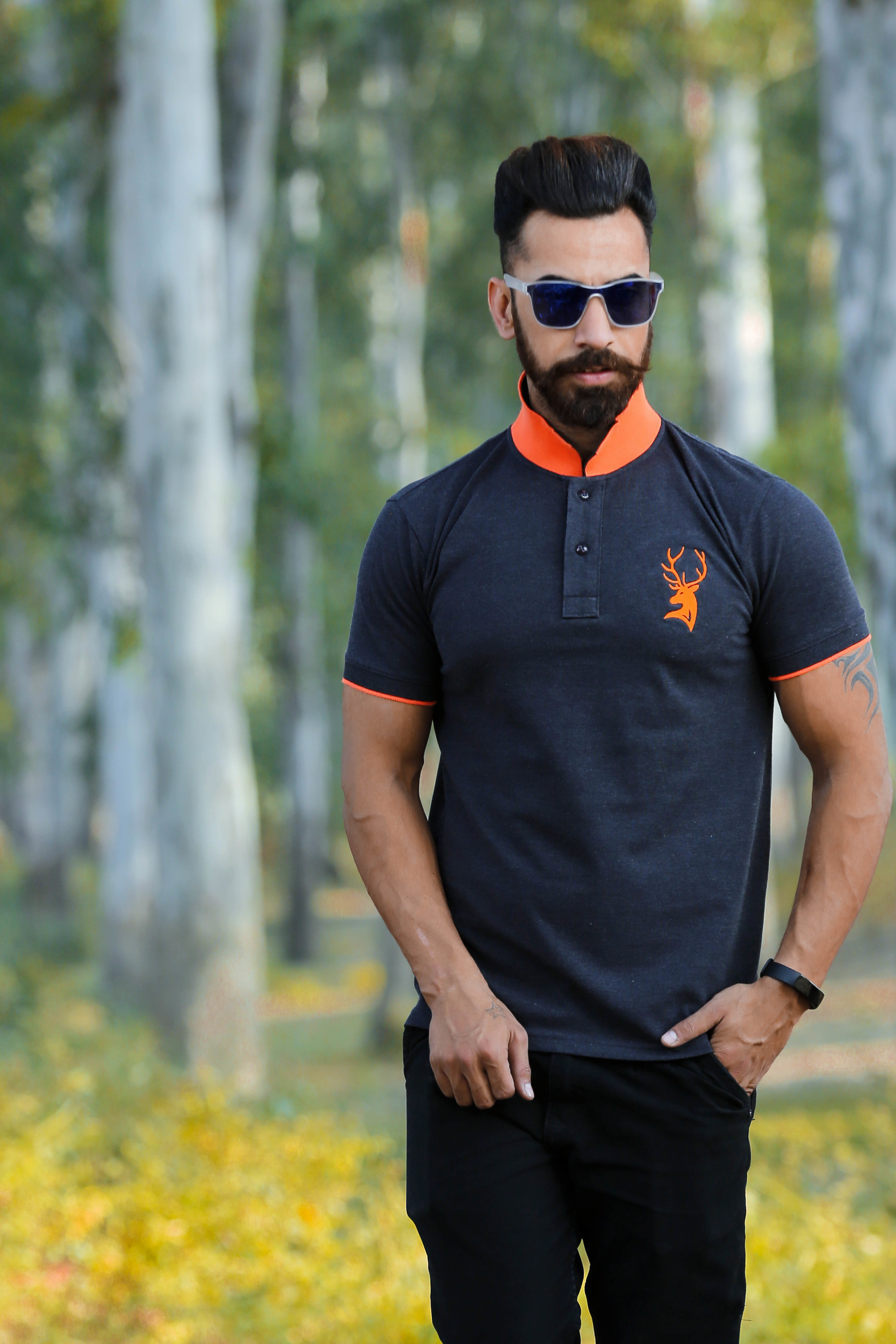 Mens Fashionable Casual Polo T-shirt - 80% Cotton 20% Polyester | Available In Multiple Sizes And Vibrant Colors, Perfect For Casual Wear