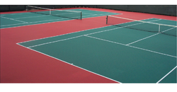Tennis Court Flooring - Wood Material, 5 Layers and 8 Layers Thickness, Green Color | High Gloss Finish, Crack and Skid Resistant, Water and Chemical Resistant, Easy Clean and Maintain