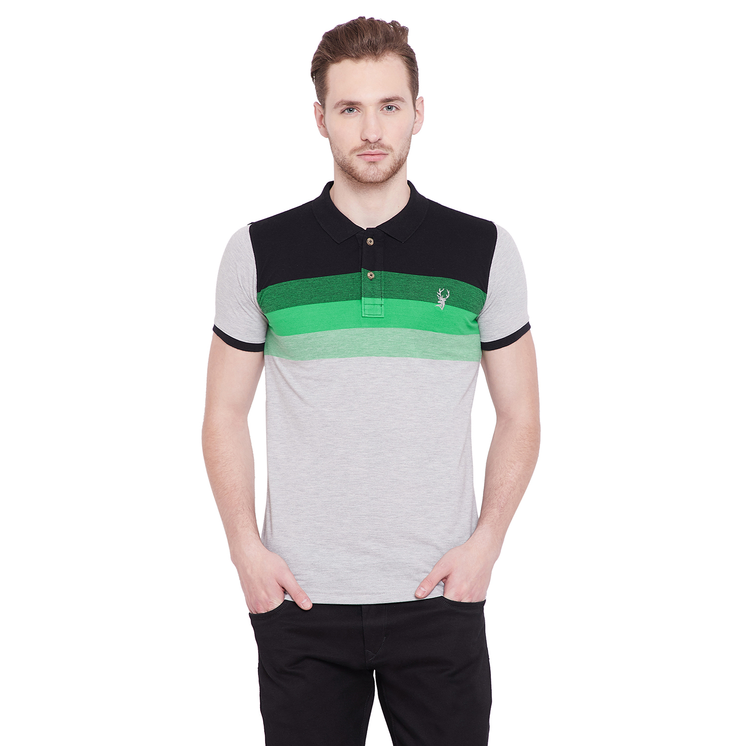 Mens Fancy Polo T-shirt - 80% Cotton 20% Polyester, Short Sleeves, Available In Multiple Colors And Sizes