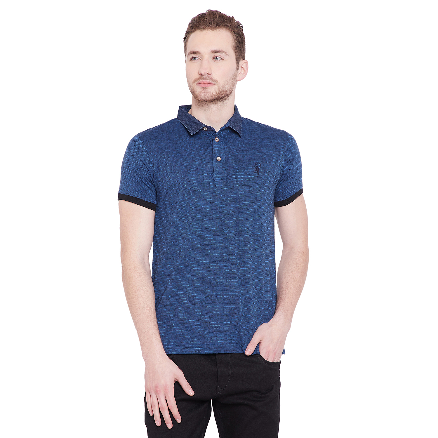 Mens Fancy Polo T-shirt - 80% Cotton 20% Polyester, Short Sleeves, Available In Multiple Colors And Sizes