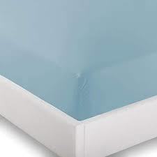 ब्लू इलास्टेड बेड शीट्स