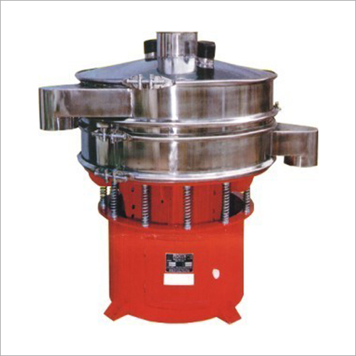 Gyro Vibrating Screen - Stainless Steel, Electric Power, Circular Shape, Red Color | Accurate Material Separation, Versatile for Various Industries