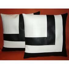 Brown Leather Cushion Covers