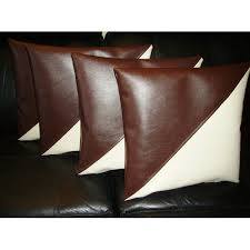 Brown Leather Cushion Covers
