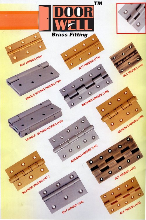 ब्रास बट और स्प्रिंग हिंज